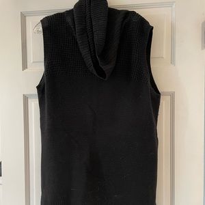 Vince Camuto Black sleeveless cowl neck sweater